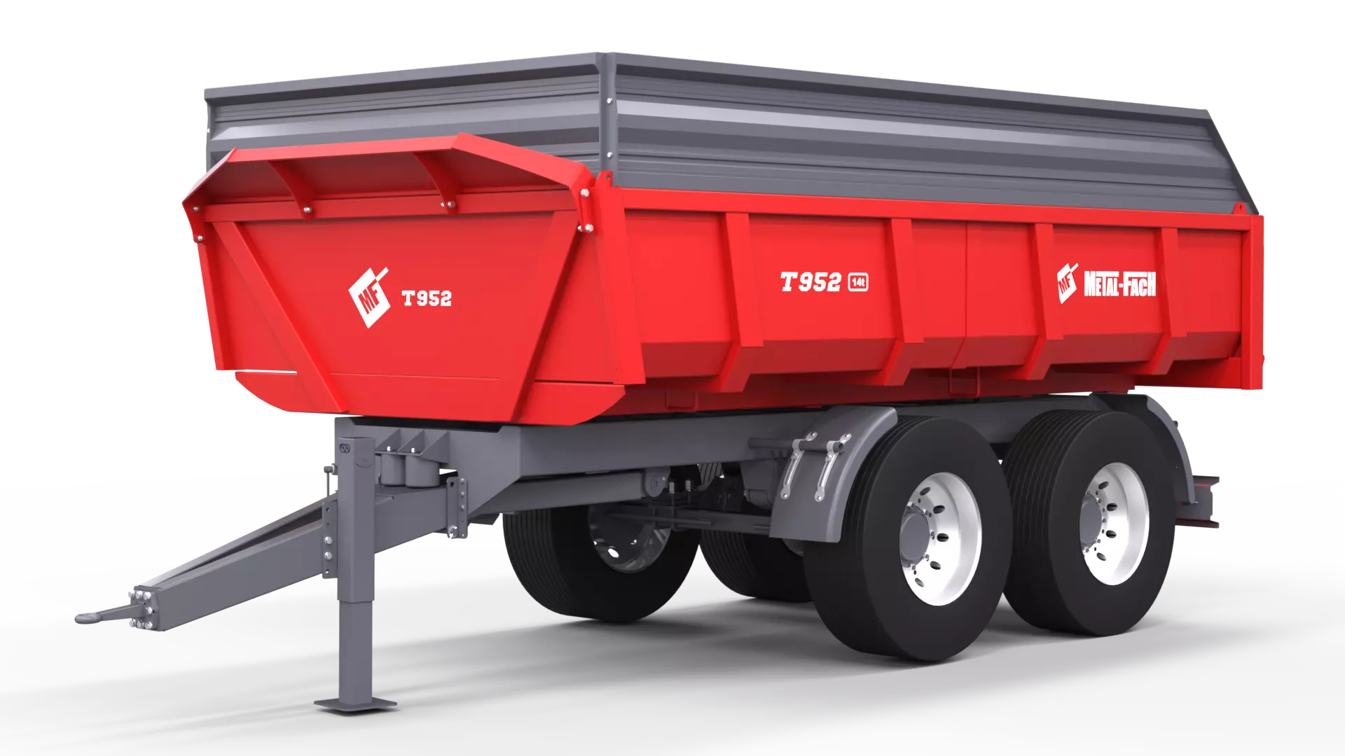 Puspriekabė METAL-FACH T952